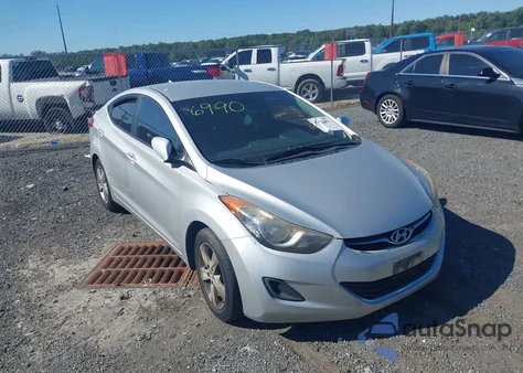 2013 Hyundai Elantra Gls (Ulsan Plant) из США, поврежденный, VIN KMHDH4AE8DU826990